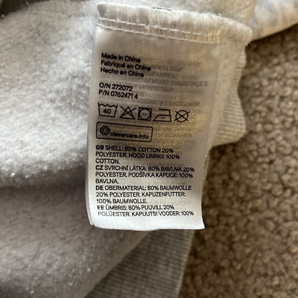 “H&M- Disney Embroidered Mickey Hoodie size XS” - Picture 5 of 8